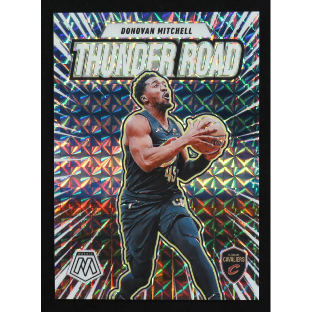 Donovan Mitchell 2024-25 Panini Mosaic Thunder Road Mosaic #14 at PristineAuction.com