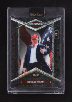 Donald Trump 2025 Wild Card Alumination Trump Inauguration American Flag Stars Black Mojo #AFBCSRDT2 #1/4 at PristineAuction.com
