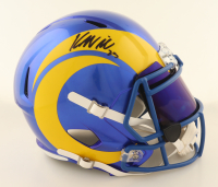 Kyren Williams Signed Rams Full-Size Flash Alternate Speed Helmet with Custom Visor (Beckett) at PristineAuction.com