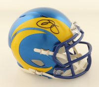 Odell Beckham Jr. Signed Rams Flash Alternate Speed Mini Helmet (Beckett) at PristineAuction.com
