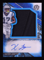 Xavier Legette 2024 Topps Resurgence Resurgence Rookie Patch Autographs Blue Surge #RPAXL RC #21/99 at PristineAuction.com