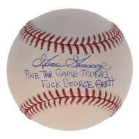 Goose Gossage Signed OML Baseball Inscribed "Pine Tar Game 7/24/83 / F*** George Brett" (Beckett) at PristineAuction.com
