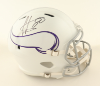 Cris Carter Signed Vikings Full-Size Matte White Speed Helmet (Schwartz) at PristineAuction.com