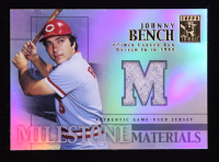 Johnny Bench 2002 Topps Tribute Milestone Materials #JB Jersey at PristineAuction.com