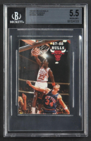 Michael Jordan Chicago Bulls 1985-86 Season Pocket Schedule (BGS 5.5) at PristineAuction.com