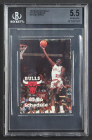 Michael Jordan Chicago Bulls 1985-86 Season Pocket Schedule (BGS 5.5) at PristineAuction.com