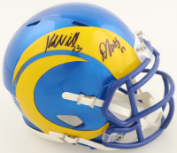 Davante Adams & Kyren Williams Signed Rams Speed Mini Helmet (Beckett) at PristineAuction.com
