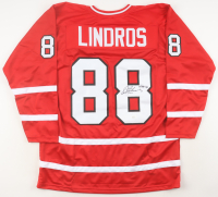 Eric Lindros Signed Jersey Inscribed "HOF 16" (JSA) at PristineAuction.com