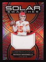 Patrick Mahomes 2024 Panini Obsidian Solar Swatches Red #9 #8/75 at PristineAuction.com