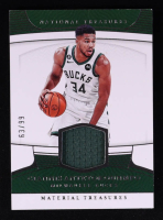 Giannis Antetokounmpo 2022-23 Panini National Treasures Material Treasures #6 #63/99 at PristineAuction.com
