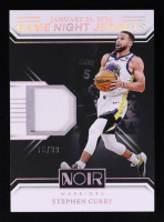 Stephen Curry 2024-25 Panini Noir Game Night Jerseys #17 #76/99 at PristineAuction.com