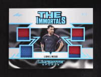 Lionel Messi 2024 Leaf Ultimate Sports The Immortals Game-Used Memorabilia Platinum Spectrum #I13 #3/5 at PristineAuction.com