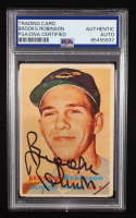 Brooks Robinson Signed 1957 Topps #328 RC (PSA) at PristineAuction.com