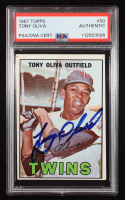 Tony Oliva Signed 1967 Topps #50 (PSA) at PristineAuction.com