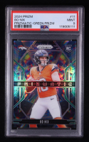 Bo Nix 2024 Panini Prizm Prizmatic Green Prizm #11 RC (PSA 10) at PristineAuction.com
