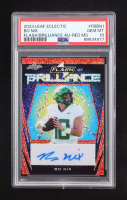 Bo Nix 2023 Leaf Electric Flash of Brilliance Autographs Red #FB-BN1 RC #7/9 (PSA 10) at PristineAuction.com