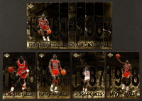 Michael Jordan 1998 Upper Deck Michael Jordan Gatorade Jumbo Complete Set of (12) Cards at PristineAuction.com