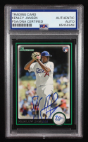 Kenley Jansen Signed 2010 Bowman Chrome Draft #BDP78 (PSA) at PristineAuction.com