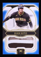 Juan Soto 2024 Topps Definitive Collection Jumbo Relics Blue #DJRCJS #14/30 at PristineAuction.com