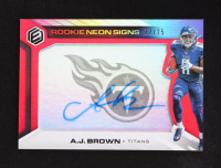 A.J. Brown 2019 Panini Elements Rookie Neon Signs Red #11 RC #12/25 at PristineAuction.com