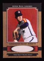 Nolan Ryan 2001 Upper Deck Legends Legendary Game Jersey #JNR at PristineAuction.com