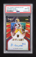 Ja'Marr Chase 2021 Panini Chronicles Draft Picks Select In Flight Signatures Red RC #14/25 (PSA 10) at PristineAuction.com