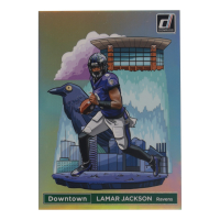 Lamar Jackson 2024 Donruss Downtown! Oversize #1 at PristineAuction.com