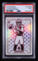 Jayden Daniels 2024 Panini Phoenix Contours Purple #17 RC (PSA 9) at PristineAuction.com
