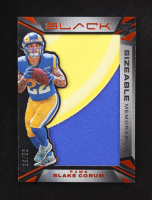 Blake Corum 2024 Panini Black Sizeable Rookie Memorabilia Citrine #30 RC #39/50 at PristineAuction.com