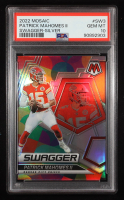 Patrick Mahomes II 2022 Panini Mosaic Swagger Silver #3 (PSA 10) at PristineAuction.com
