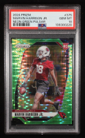 Marvin Harrison Jr. 2024 Panini Prizm Prizms Neon Green Pulsar #375 RC (PSA 10) at PristineAuction.com