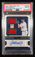 John Smoltz 2023 Panini Three and Two Hall of Fame Dual Swatch Signatures #3 #3/30 (PSA 8) at PristineAuction.com