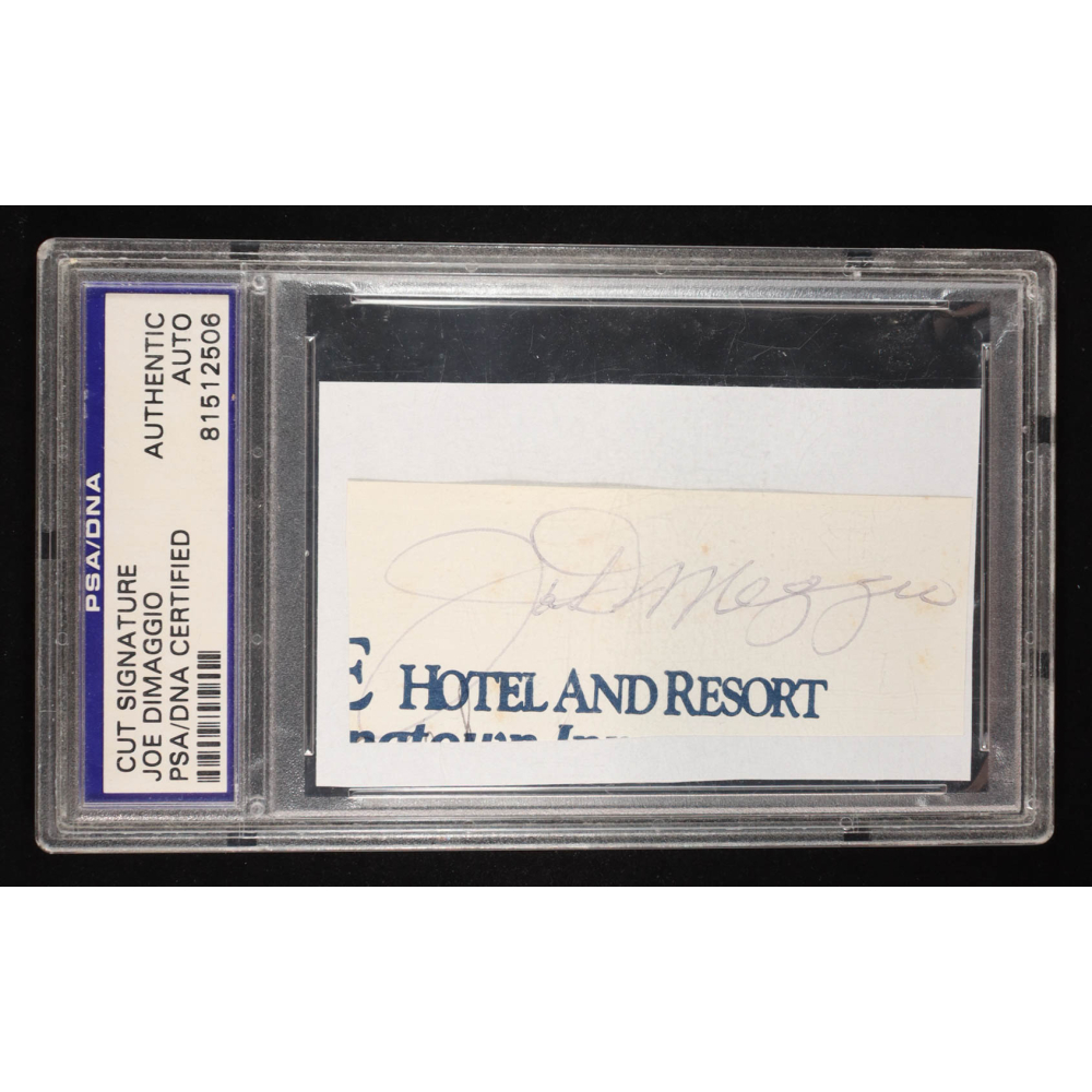 Joe DiMaggio Signed Cut (PSA) at PristineAuction.com