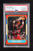 Charles Barkley Signed 1986 Fleer #7 (PSA | Auto 10) at PristineAuction.com