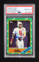 Steve Young Signed 1986 Topps #374 RC (PSA | Auto 10) at PristineAuction.com