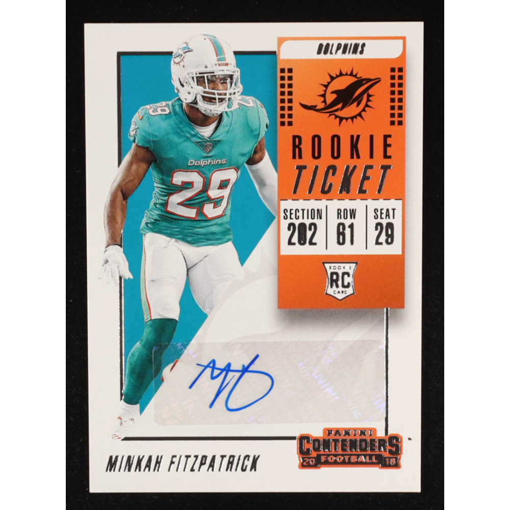 Minkah Fitzpatrick 2018 Panini Contenders Autographs #147 RC at PristineAuction.com