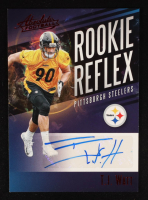 T.J. Watt 2017 Absolute Rookie Reflex Signatures Red #20 RC at PristineAuction.com