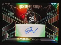 Minkah Fitzpatrick 2020 Panini Obsidian Lightning Strike Autographs Electric Etch Green #18 #27/50 at PristineAuction.com