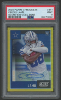 CeeDee Lamb 2020 Score Rookie Autographs Gold Zone #451 #14/50 RC (PSA 9) at PristineAuction.com
