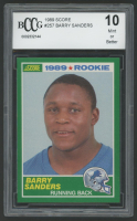 Barry Sanders 1989 Score #257 RC (BCCG 10) at PristineAuction.com