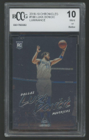 Luka Doncic 2018-19 Chronicles Luminance #166 (BCCG 10) at PristineAuction.com