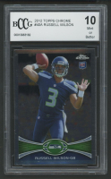 Russell Wilson 2012 Topps Chrome #40A (BCCG 10) at PristineAuction.com