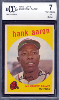 Hank Aaron 1959 Topps #380 (BCCG 7) at PristineAuction.com