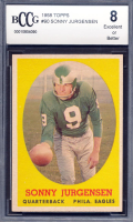Sonny Jurgensen 1958 Topps #90 RC (BCCG 8) at PristineAuction.com