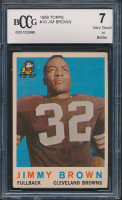 Jim Brown 1959 Topps #10 (BCCG 7) at PristineAuction.com