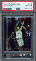 Tim Duncan 1997 Topps Chrome #115 (PSA 8) at PristineAuction.com