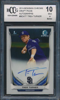 Trea Turner 2014 Bowman Chrome Draft Draft Pick Autographs #BCATT RC (BCCG 10) at PristineAuction.com