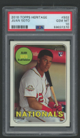 Juan Soto 2018 Topps Heritage #502 RC (PSA 10) at PristineAuction.com