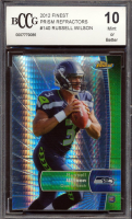Russell Wilson 2012 Finest Prism Refractors #140 RC (BCCG 10) at PristineAuction.com
