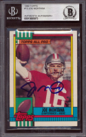 Joe Montana Signed 1990 Topps #13 (BGS) at PristineAuction.com